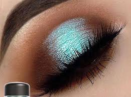 glitter green eyeshadow makeup shimmer