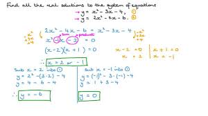 Solving Systems Of Quadratic Equations