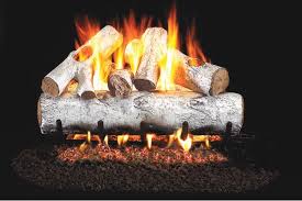 Real Fyre Vented White Birch Gas Logs 30