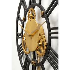 Wall Clock Clockwork 126x46cm Kare Design