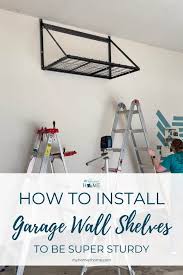 How To Install Garage Wall Shelves My