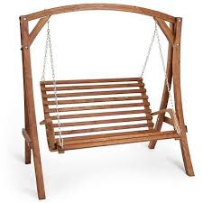 Vonhaus 2 Seater Wooden Swing Seat For
