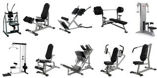 diffe types of workout machines