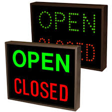 Outdoor Led Open Signs And Led Closed