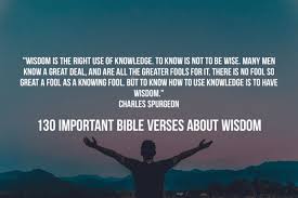 verses about wisdom and knowledge