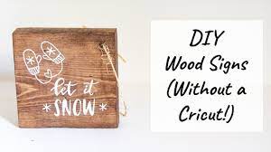 wood signs without a cricut