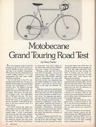 Road Test Bike Review 1977 Motobecane Grand Touring Bike