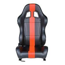 Racing Seat Black And Red Pvc 2pcs At