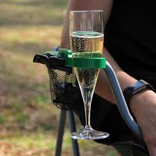 Wine Glass Clamp Green Hands Free