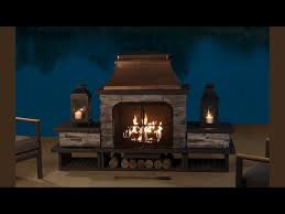 Sunjoy 48in Wood Burning Fireplace With