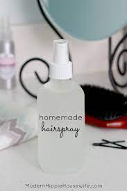 homemade hairspray with essential oils