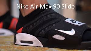The slipper requires no closure, which makes it easy to slide your foot in and out of the shoe. Nike Air Max 90 Slide Review On Feet Youtube