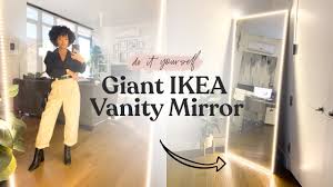 vanity mirror ikea hovet mirror hack