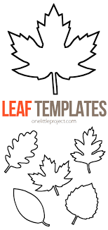 leaf template free printable leaf