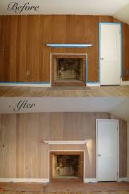 wood paneling makeover