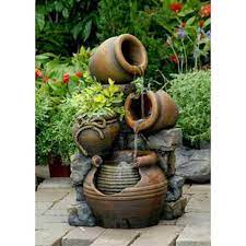 Multi Pots Outdoor Water Fountain