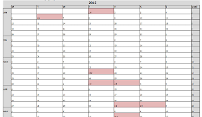 Excel Con Calendario Laboral 2015 España Y Hoja Plan Anual