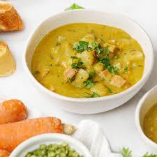 slow cooker split pea soup y