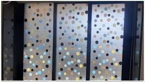 Polka Dot Frosted Glass In