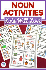 Noun Activities For First Grade Firstieland