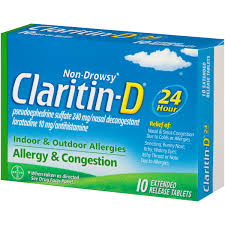 Claritin D 24 Hour Non Drowsy Allergy And Congestion Tablet