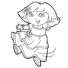 Click on the image you want to color, this will open page displaying large picture you selected. Dora Coloring Pages Free Printables Momjunction