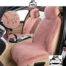 Wool Car Seat Covers Fuzzy Front Faux