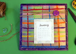 Kid Made Wood Desk Calendar For Gifting Make And Takes