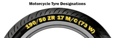 Motorcycle Tyre Size Designations