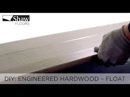 how to install engineered hardwood