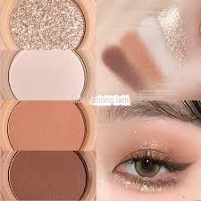 four layer mixed palette makeup