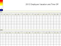Holiday Tracker Template Employee Vacation Excel Spreadsheet