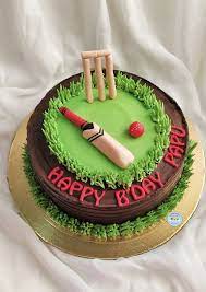 Cake Designs Cricket Theme gambar png