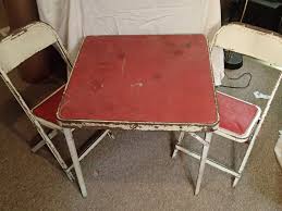 Choose from contactless same day delivery, drive up and more. Vintage Metal Child S Folding Table 2 Chairs Awesome Antique Condition Card Table And Chairs Table And Chairs Kids Folding Table