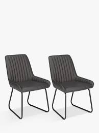 Christopher knight home hallie dining chairs. Grey Faux Leather Dining Chairs John Lewis Partners