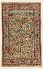 kashan garden rug central persian