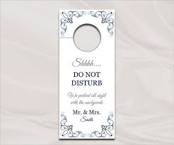 Sample Wedding Door Hanger Template 8 Documents In Psd