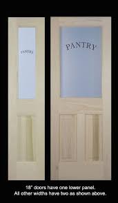 Wood And Glass Pantry Door