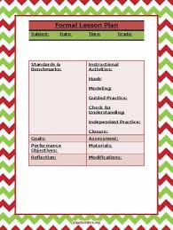 Christmas Themed Formal Lesson Plan Template