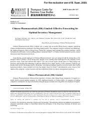 China pharmaceutical & laboratory co, hong kong personal care / travel kit exporter. 2 Chinese Pharmaceuticals Hk Limited Pdf Hbp Product Id St5 Ust005 1808 Ronald Lau Joseph S Fernandez Chinese Pharmaceuticals Hk Limited Effective Course Hero