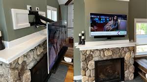 Installed Residential Mantle Mount Tv