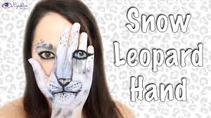 snow leopard hand makeup tutorial by