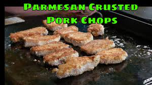 parmesan crusted pork chops on the
