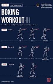 home boxing workout infographic