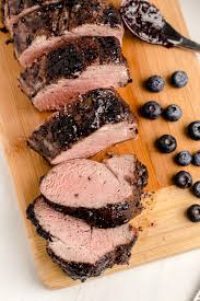 with blueberry bacon barbecue sauce