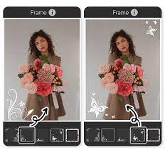 flower picture frame app to add flowers