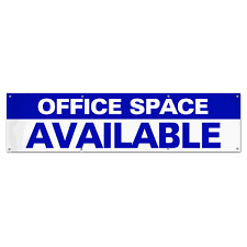 office space available vinyl banner