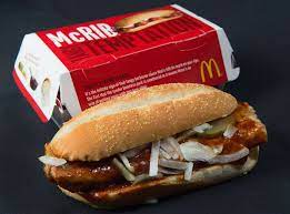 mcdonald s mcrib sandwich is back