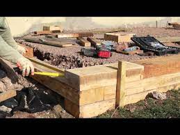 Building A Wall With Oak Sleepers Trc