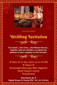 indian wedding invitation card maker